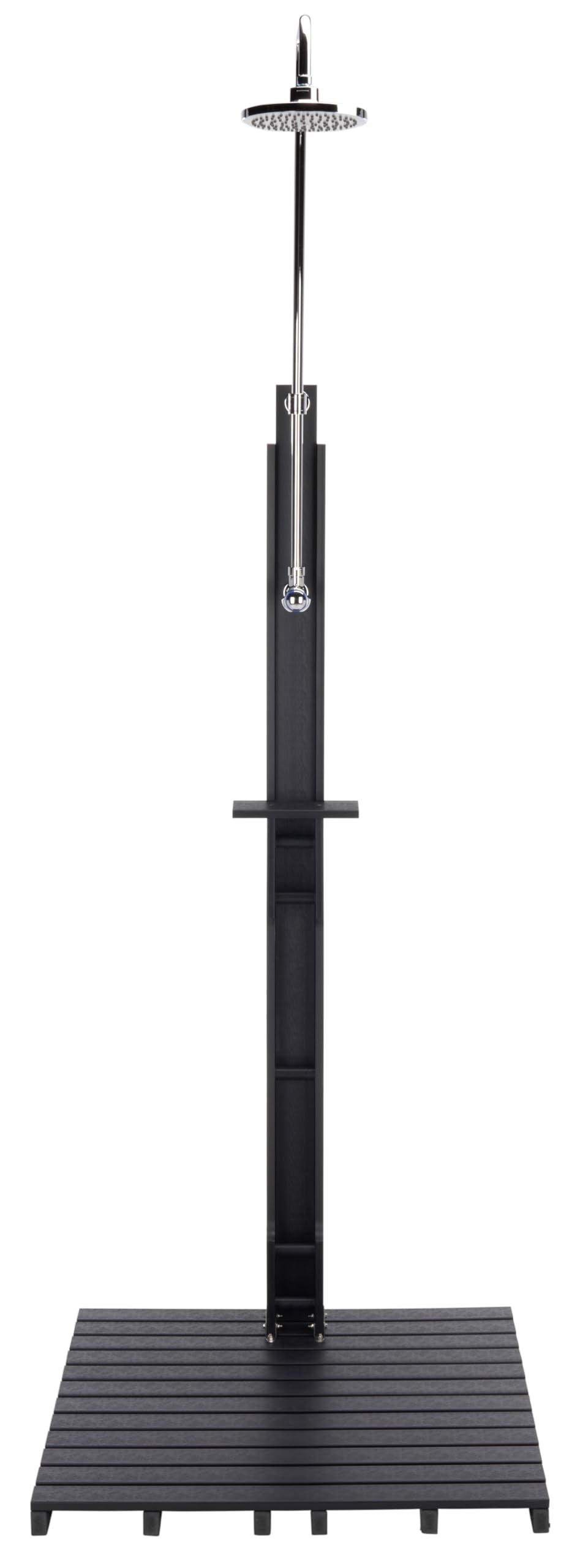 SEI Furniture - Shower Outdoor Furniture - Transitional Light Grey & Silver - Ideal for Patio, Garden (OD8901)