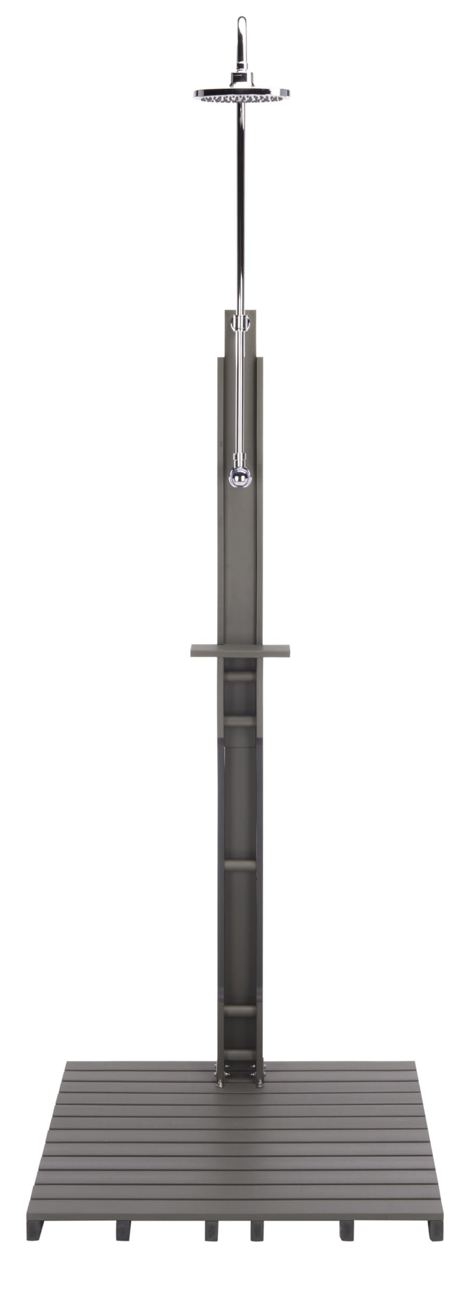 SEI Furniture - Shower Outdoor Furniture - Transitional Light Grey & Silver - Ideal for Patio, Garden (OD8901)