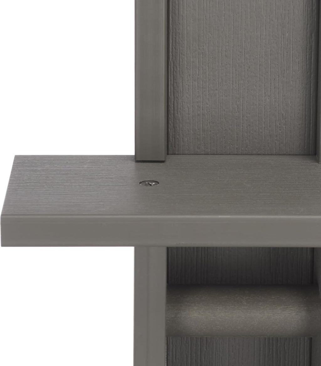 SEI Furniture - Shower Outdoor Furniture - Transitional Light Grey & Silver - Ideal for Patio, Garden (OD8901)
