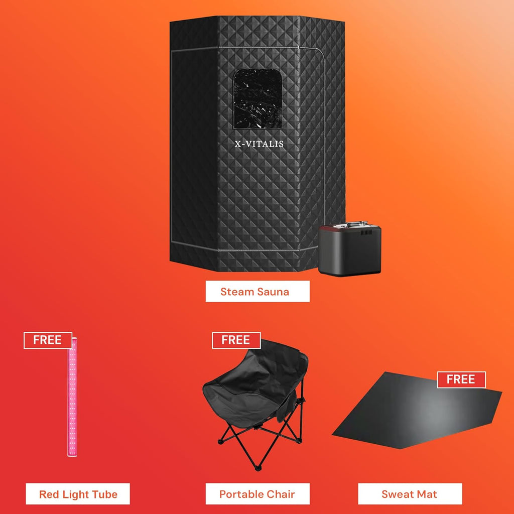 Portable Steam Sauna Tent for Home 3L Infrared Sauna for Indoor, Outdoor, Gym, Spa