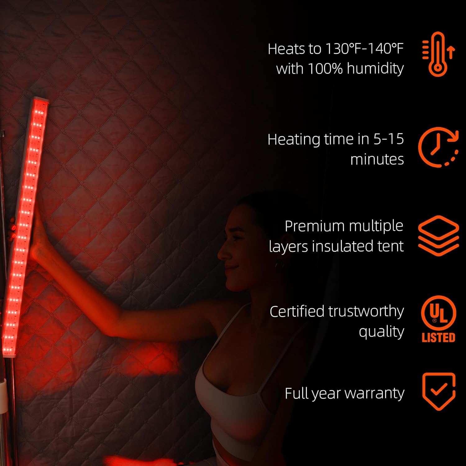 Portable Steam Sauna Tent for Home 3L Infrared Sauna for Indoor, Outdoor, Gym, Spa