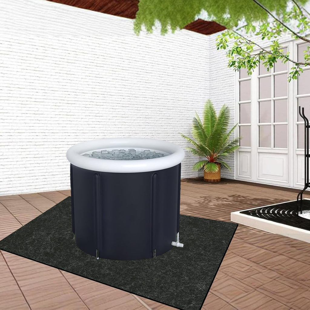 Ice Bath Mat, 50 x 70inch Cold Plunge Mat for Ice Bath Tub, Ice Bath Accessories Cold Punge Floor Mat for Ice Bath Tub Cold Plunge Accessories