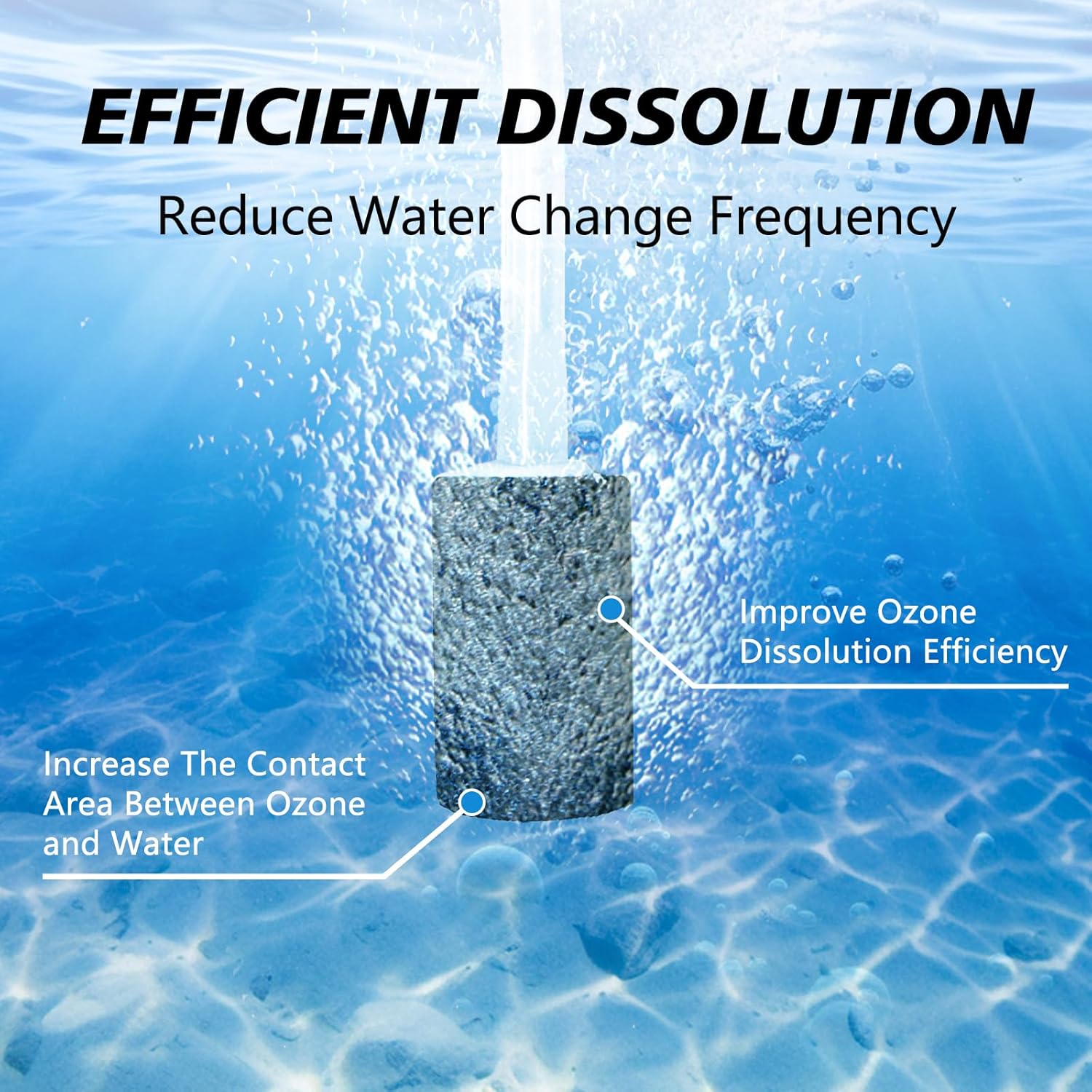 Water Ozone Generator for for Cold Plunge with Timer, 1000mg/H Ozone Bubbler Keep spa Pool Clean,Ozone Generator for Water Portable Ozonator Tub Accessories