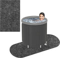 Ice Bath Mat Cold Plunge Protective Floor Mat Ice Bath Tub Waterproof Slip-Proof for Outdoor Indoor Underneath of Cold or Hot Baths Accessories 40x63inch