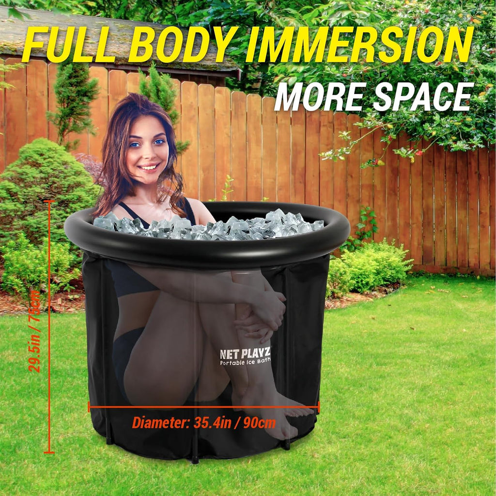 Ice Code Bath Pod for Athletes Optimal Recovery | Plunge Pod at Home Ice Plunge Tub Ice Cold Pod Icebath Icepod, Portable
