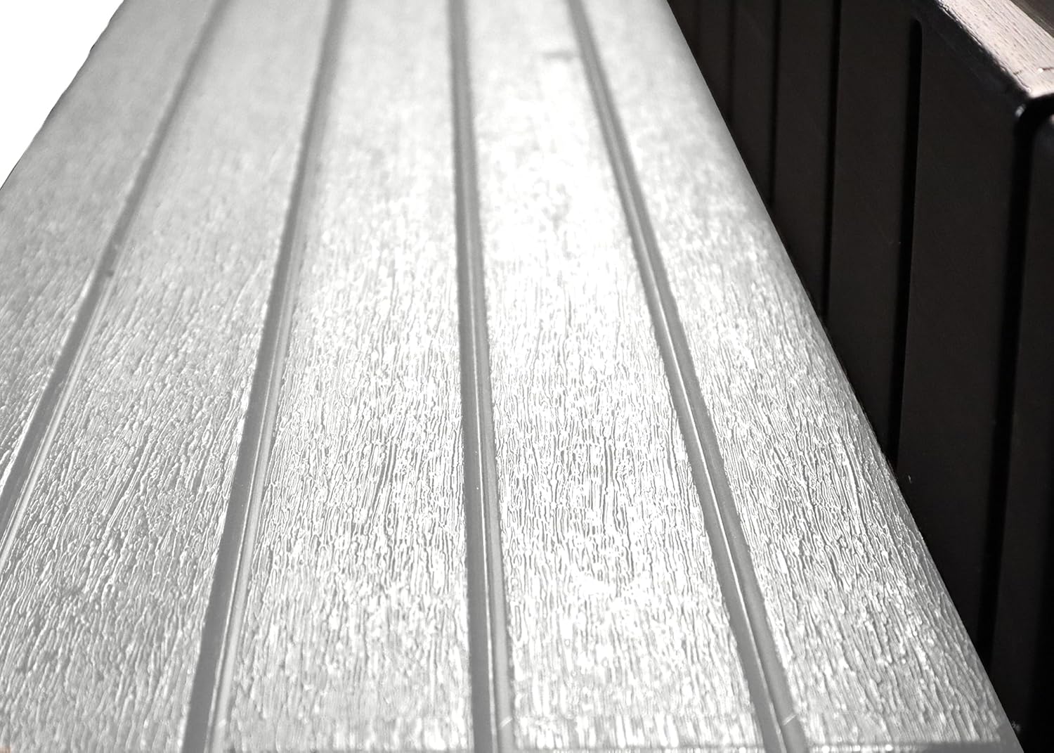 Confer Plastics Two Tier 36" Wide Deluxe Hot Tub Step. Non-Skid Spa Steps, Easy Installation, Sturdy, Long Lasting Upgrade to Your Space. Proudly Made in USA. - Grey